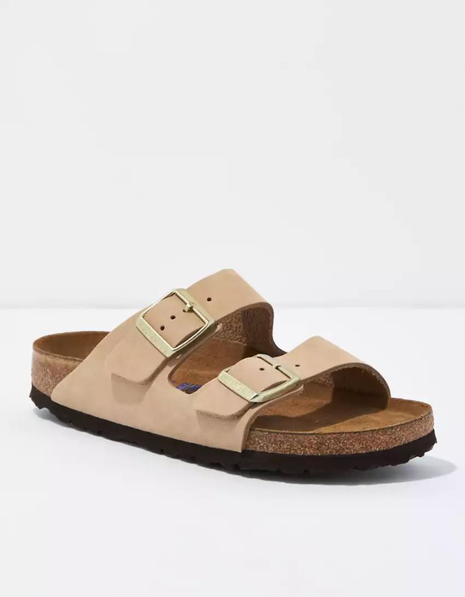 Sandales American Eagle Arizona Soft Footbed Marron Clair Femme | ORV-34014220